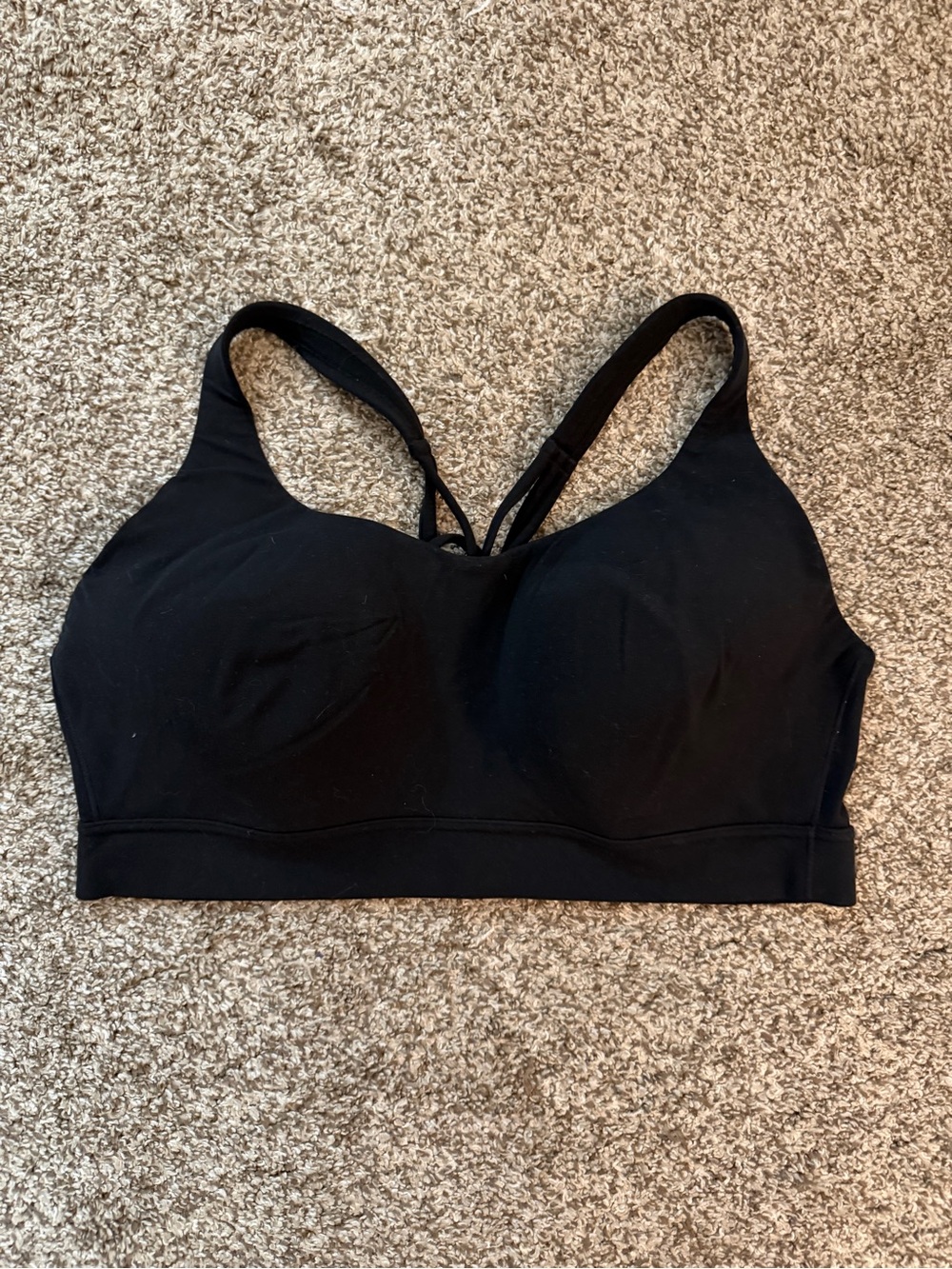 Athleta Black Padded Sports Bra